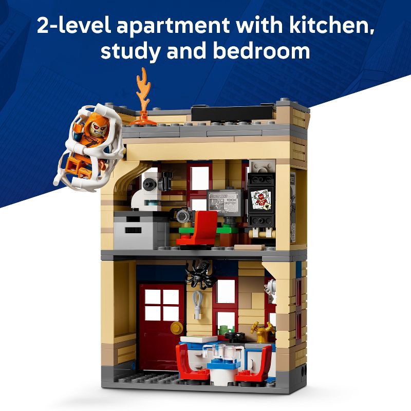 slide 3 of 7, LEGO Marvel Peter Parker's Apartment Super Hero Building Toy, Christmas Gift Ideas for Kids' - 76317, 1 ct