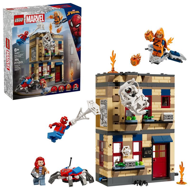 slide 1 of 7, LEGO Marvel Peter Parker's Apartment Super Hero Building Toy, Christmas Gift Ideas for Kids' - 76317, 1 ct