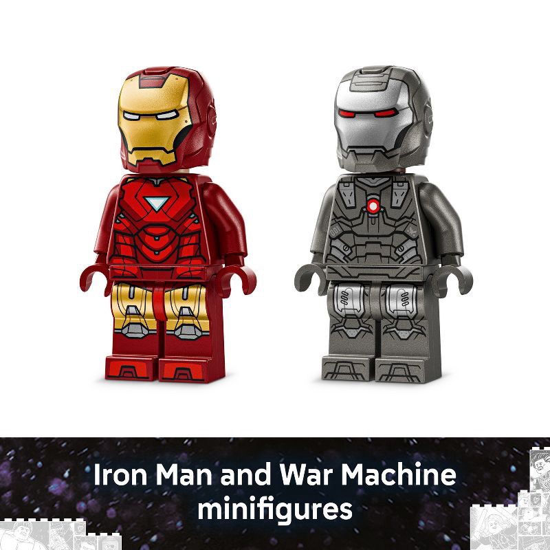 slide 5 of 6, LEGO Marvel Iron Man & War Machine vs Hammer Drones 76320, 1 ct