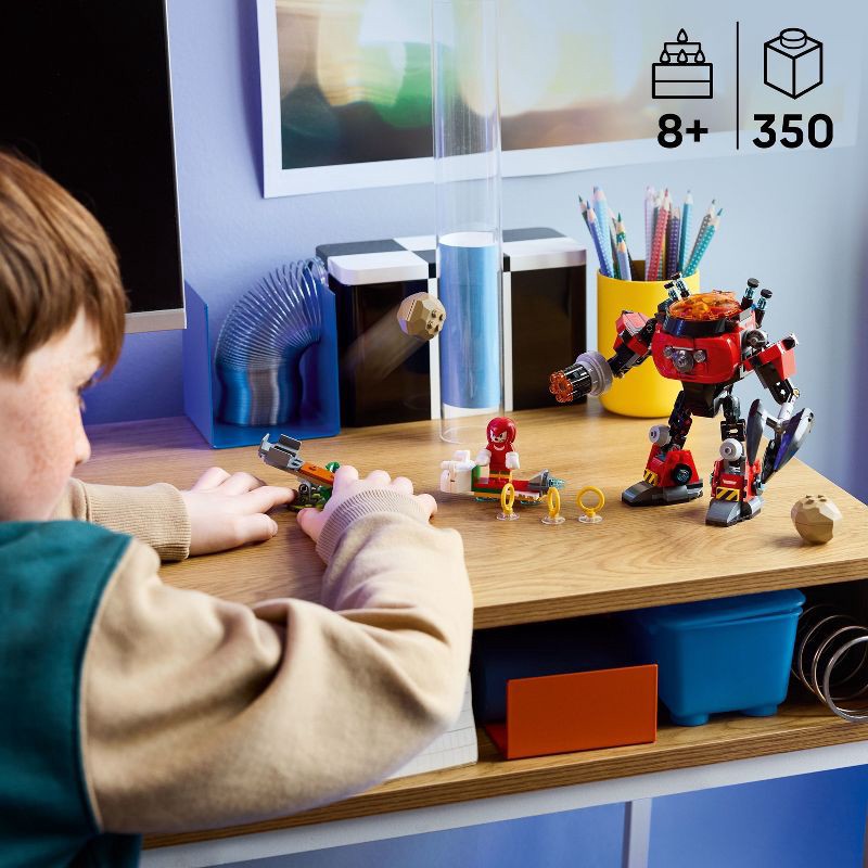 slide 2 of 6, LEGO Sonic the Hedgehog Knuckles vs Dr. Eggman Egg Crusher Mech 77005, 1 ct