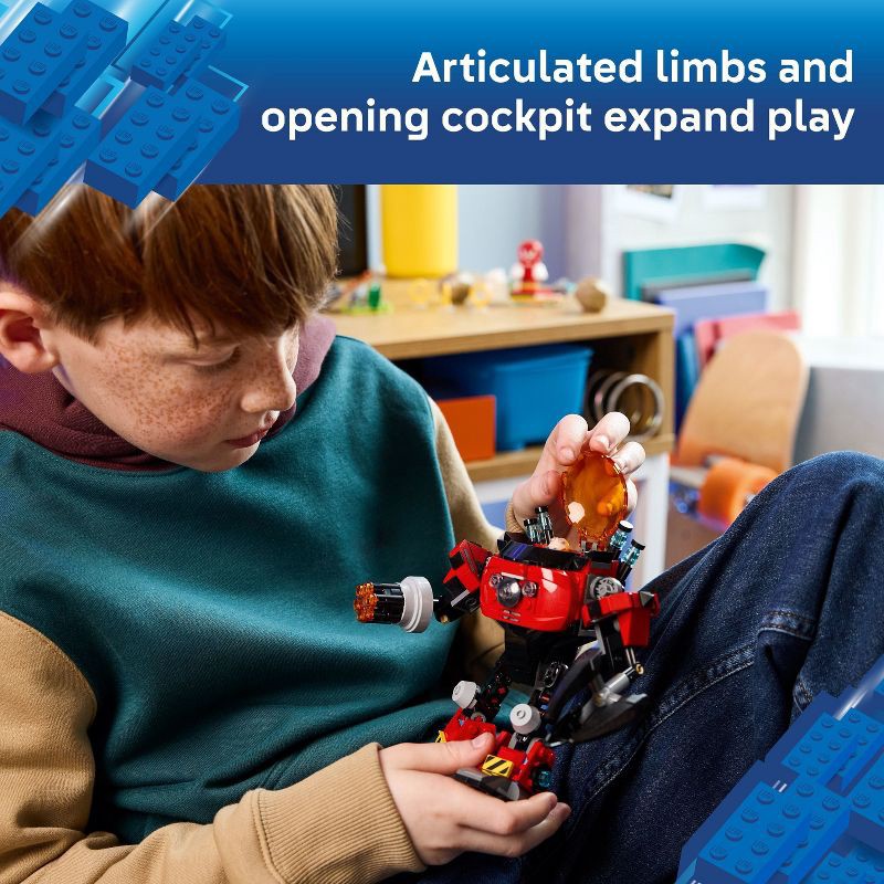 slide 4 of 6, LEGO Sonic the Hedgehog Knuckles vs Dr. Eggman Egg Crusher Mech 77005, 1 ct