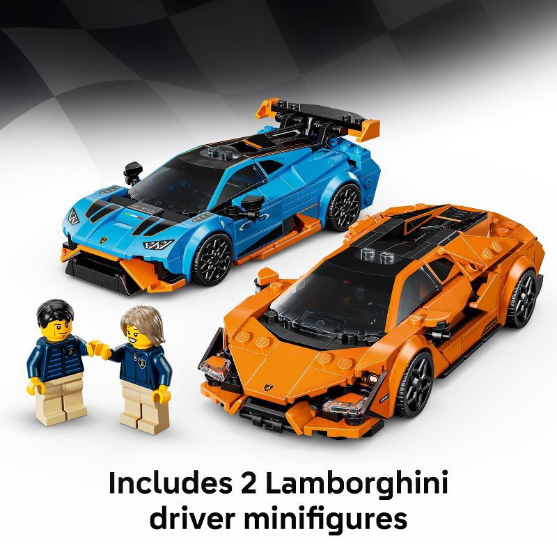 slide 5 of 6, LEGO Speed Champions Lamborghini Revuelto & Huracán STO 77238, 1 ct