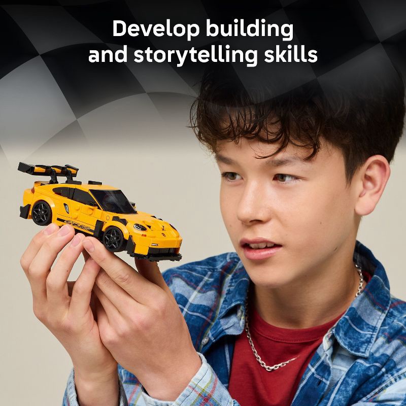 slide 4 of 6, LEGO Speed Champions Porsche 911 GT3 RS Super Car 77239, 1 ct