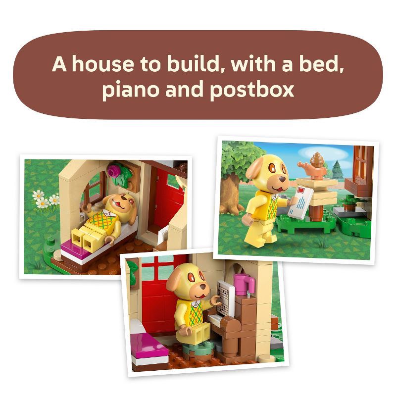 slide 3 of 6, LEGO Animal Crossing Goldie's Cozy House Kids Toy 77058, 1 ct