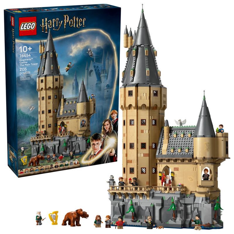 slide 1 of 6, LEGO Harry Potter Hogwarts Castle: The Main Tower Building Kit with 12 Minifigures 76454, 1 ct