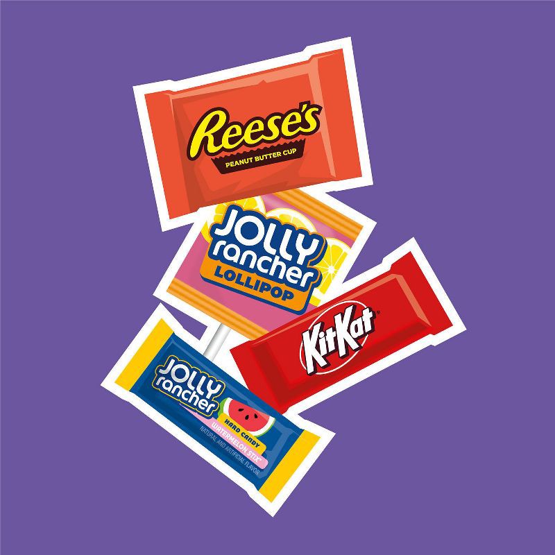 slide 5 of 7, Reese's, Kit Kat and Jolly Rancher Sweets and Chocolate Snack Size Candy Variety Pack - 30.54oz, 30.54 oz