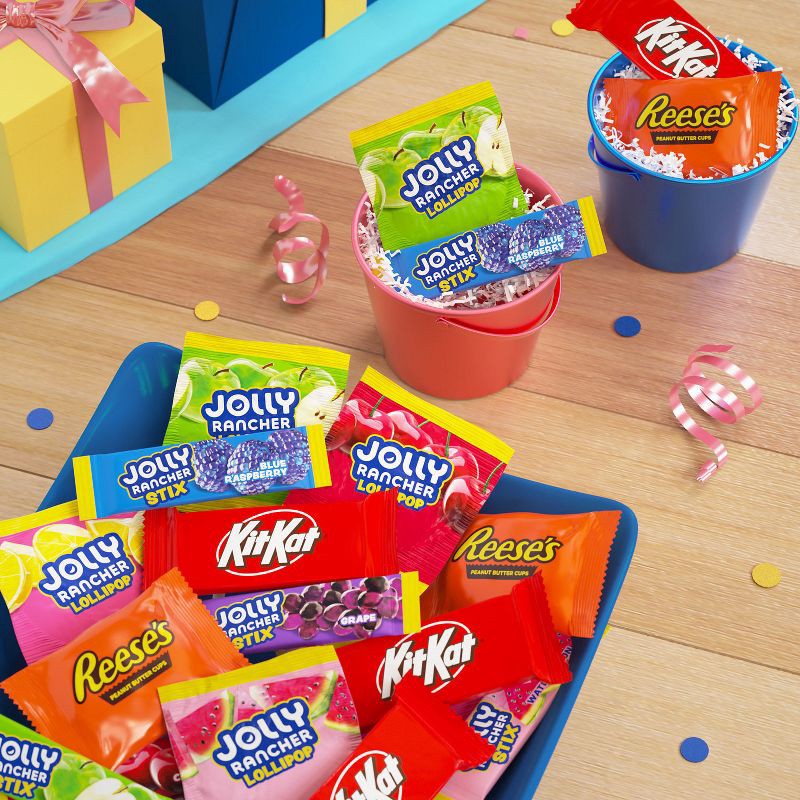 slide 6 of 7, Reese's, Kit Kat and Jolly Rancher Sweets and Chocolate Snack Size Candy Variety Pack - 30.54oz, 30.54 oz