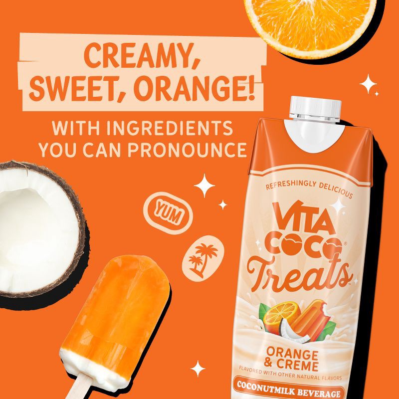 slide 2 of 6, Vita Coco Treats Oranges and Creme Coconut Water - 16.9 fl oz, 16.9 fl oz