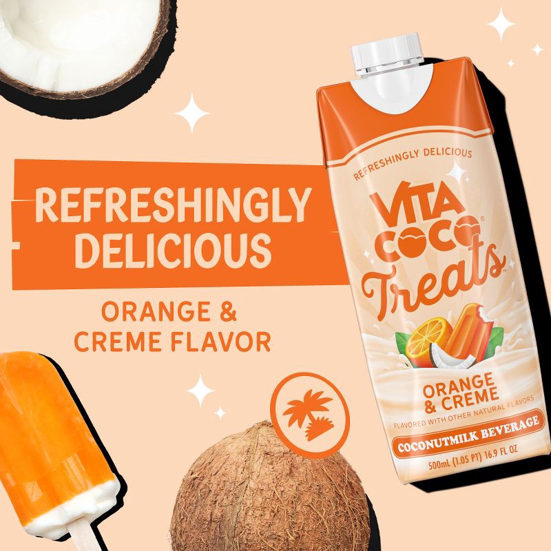 slide 5 of 6, Vita Coco Treats Oranges and Creme Coconut Water - 16.9 fl oz, 16.9 fl oz