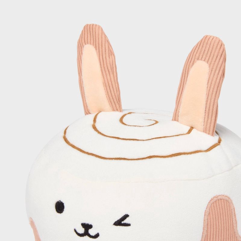 slide 3 of 3, CinnaBunny Kids' Holiday Mini Weighted Plush Throw Pillow Light Brown - Pillowfort™, 1 ct