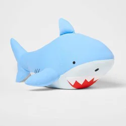 Shark Soothing Weighted Plush Kids' Throw Pillow Blue - Pillowfort™