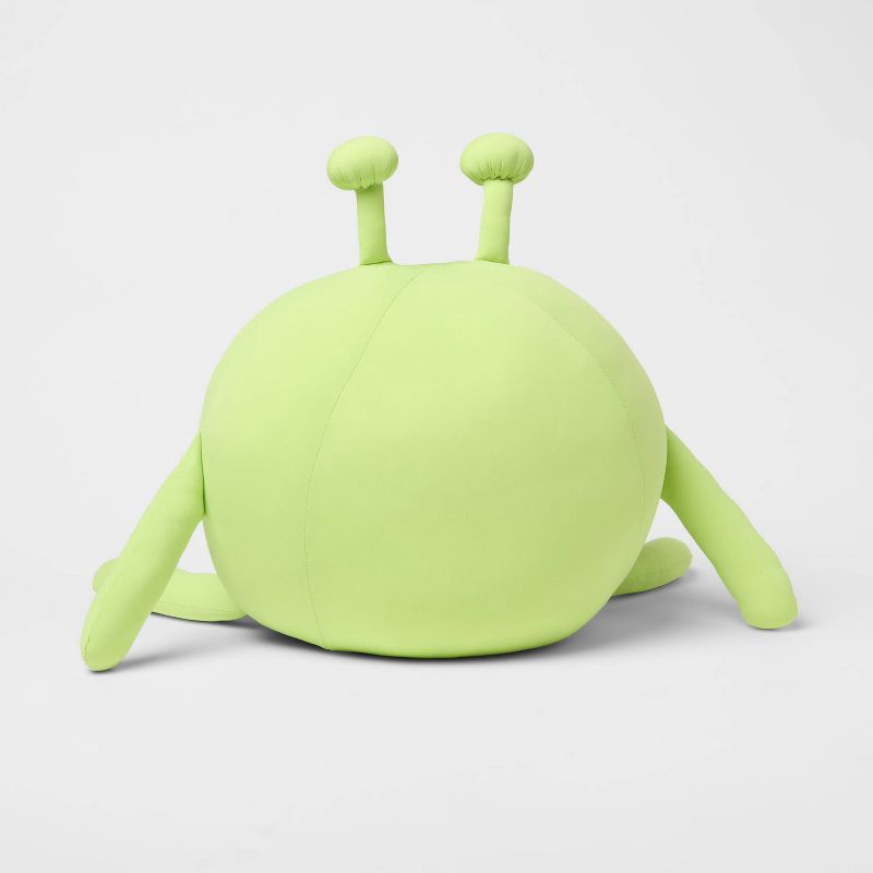 slide 3 of 4, Alien Soothing Weighted Plush Kids' Throw Pillow Green - Pillowfort™, 1 ct