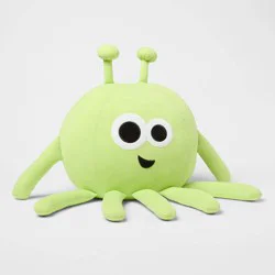 Alien Soothing Weighted Plush Kids' Throw Pillow Green - Pillowfort™