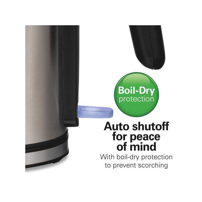 slide 3 of 10, Hamilton Beach 1L Stainless Steel Kettle, 1 liter