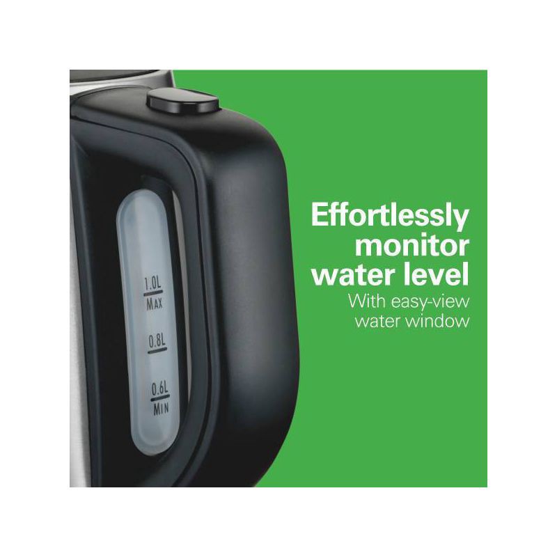slide 4 of 6, Hamilton Beach 1L Stainless Steel Kettle, 1 liter