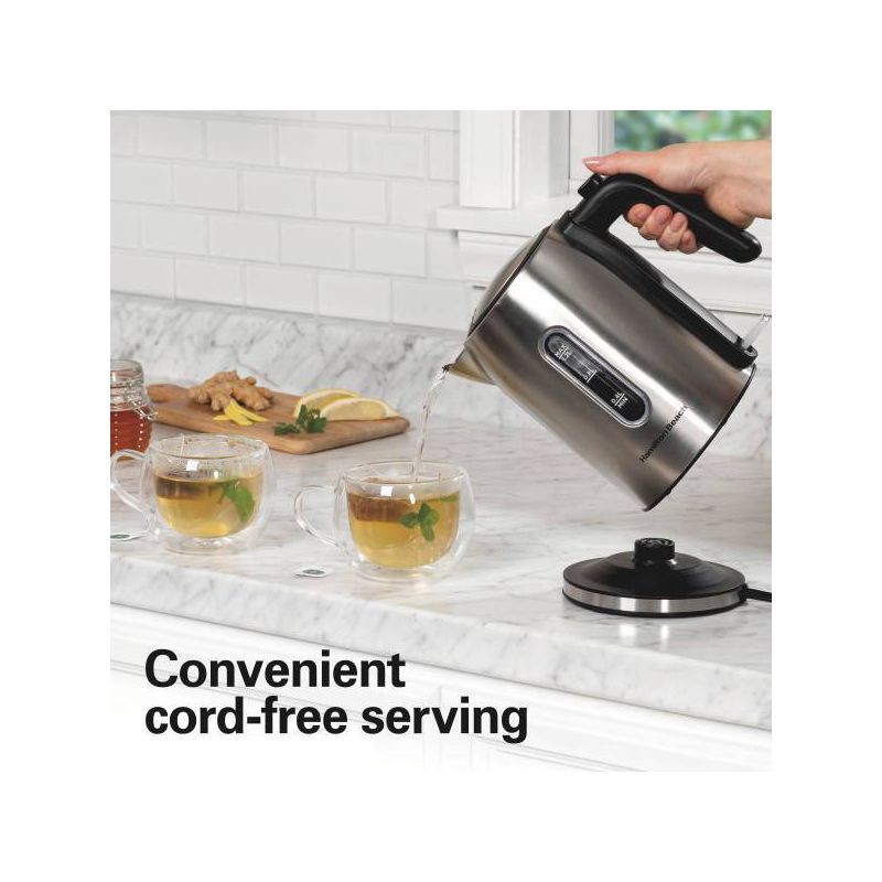 slide 5 of 10, Hamilton Beach 1L Stainless Steel Kettle, 1 liter