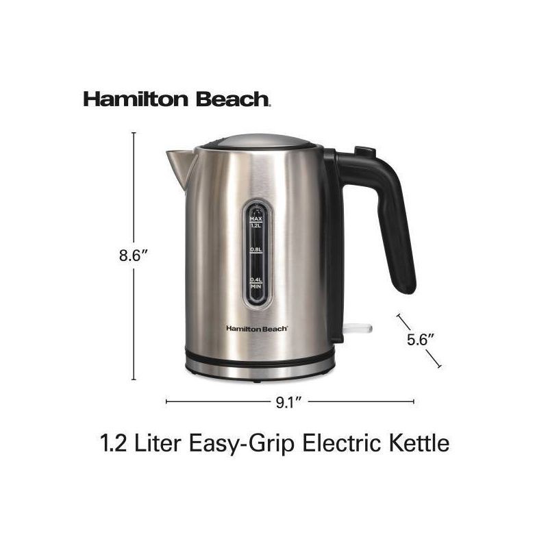 slide 8 of 10, Hamilton Beach 1L Stainless Steel Kettle, 1 liter