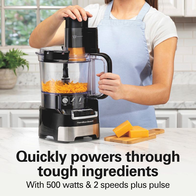 slide 7 of 7, Hamilton Beach 12 Cup Stack and Snap Food Processor, 1 ct