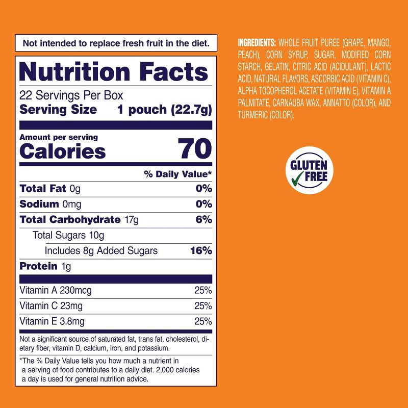 slide 2 of 9, Welch's Fruit Snacks Mango Peach - 17.6oz/22ct, 22 ct; 17.6 oz