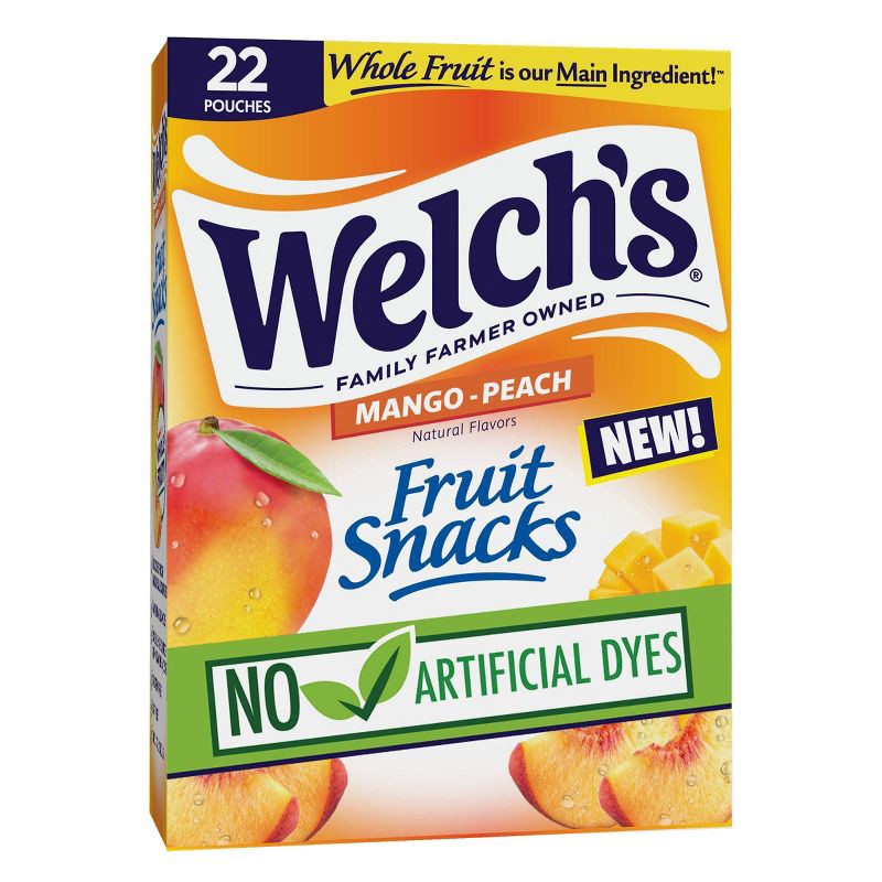 slide 1 of 6, Welch's Fruit Snacks Mango Peach - 17.6oz/22ct, 22 ct; 17.6 oz