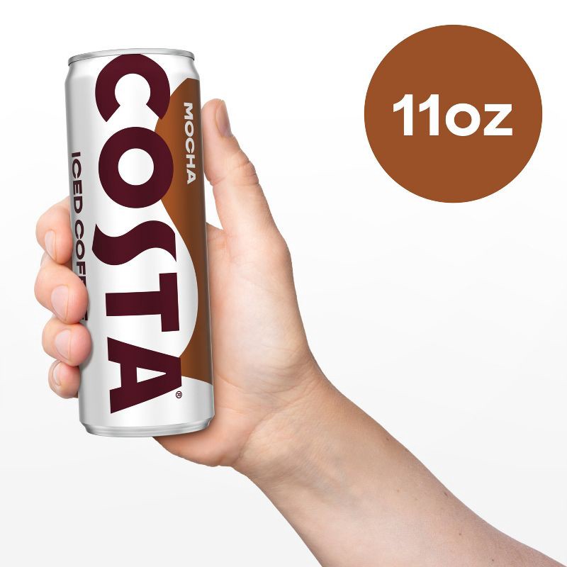 slide 5 of 6, COSTA COFFEE Mocha Iced Coffee Drink - 11 fl oz, 11 fl oz