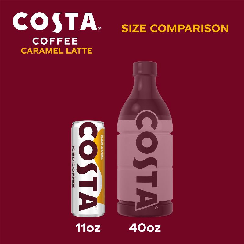 slide 4 of 6, COSTA COFFEE Caramel Latte Iced Coffee Drink - 11 fl oz, 11 fl oz