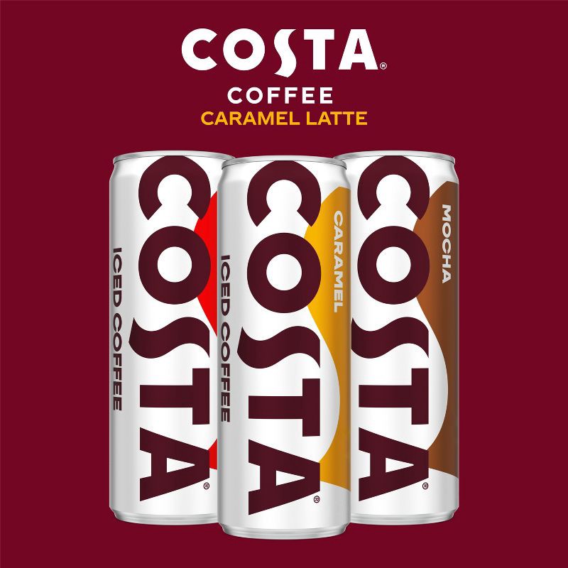 slide 6 of 6, COSTA COFFEE Caramel Latte Iced Coffee Drink - 11 fl oz, 11 fl oz