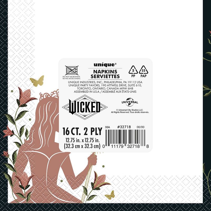 slide 2 of 3, Wicked The Musical Lunch Napkins 16ct, 16 ct