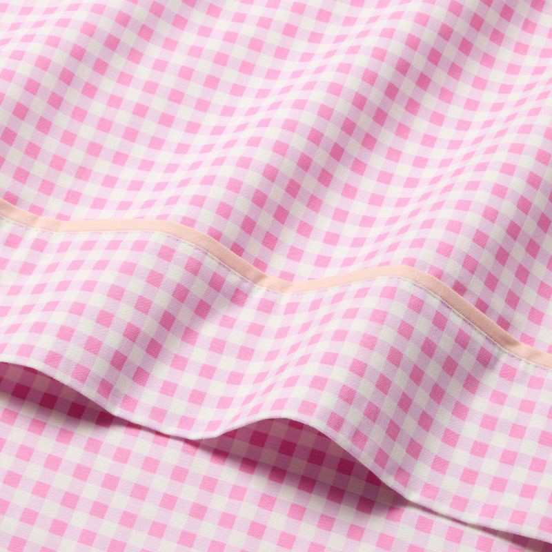 slide 3 of 4, Twin Gingham Kids' Cotton Sheet Set - Pillowfort™, 1 ct