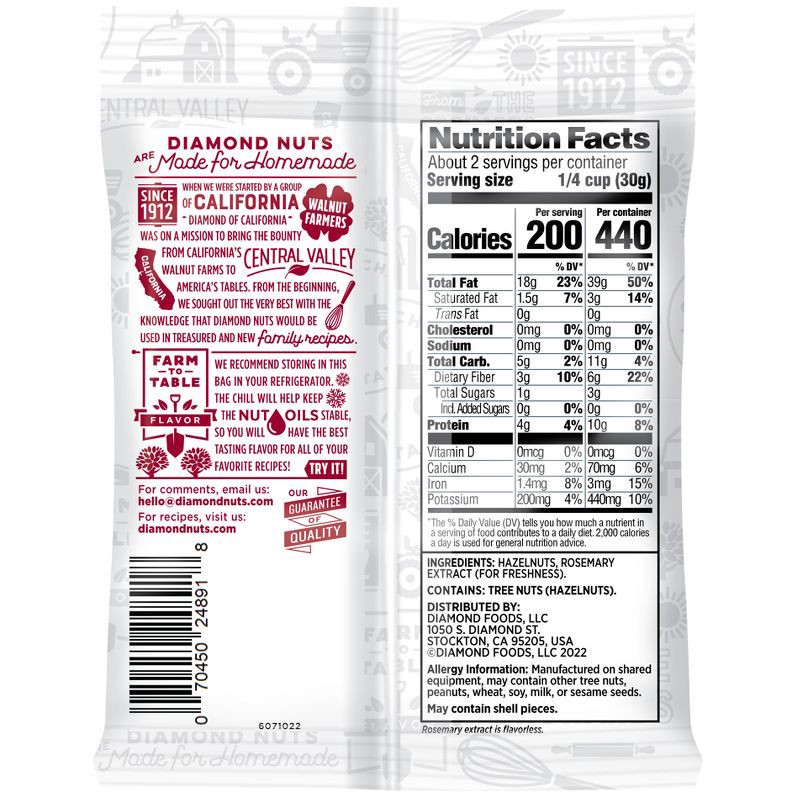 slide 2 of 4, Diamond Chopped Hazelnuts - 2.25oz, 2.25 oz