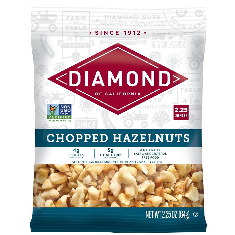 slide 1 of 4, Diamond Chopped Hazelnuts - 2.25oz, 2.25 oz