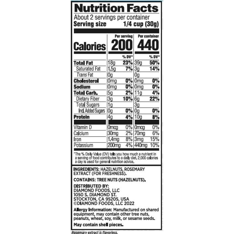slide 3 of 4, Diamond Chopped Hazelnuts - 2.25oz, 2.25 oz