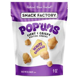 Snack Factory Pop'ums White Cheddar Pretzel Snacks - 9oz