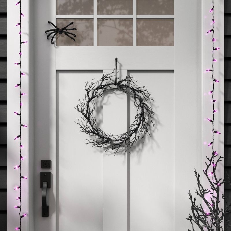 slide 2 of 4, 300ct LED Halloween Indoor Outdoor Miniature String Lights Purple/Black - Hyde and EEK! Boutique™, 300 ct