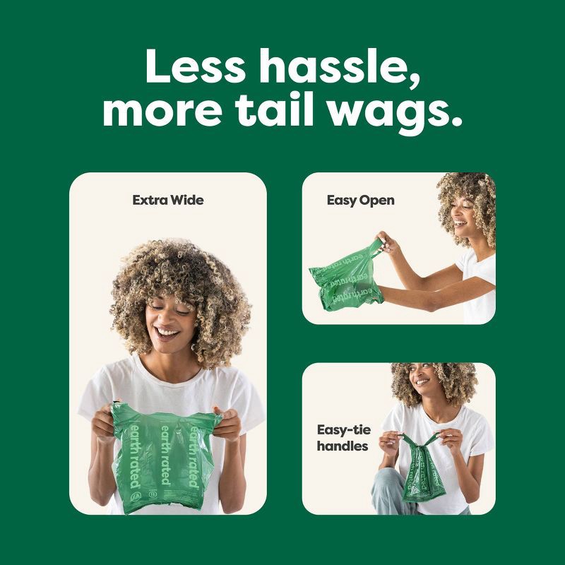 slide 5 of 9, Earth Rated Lavender Scented Handled Dog Waste Disposal Bags Refill Rolls - 120ct, 120 ct