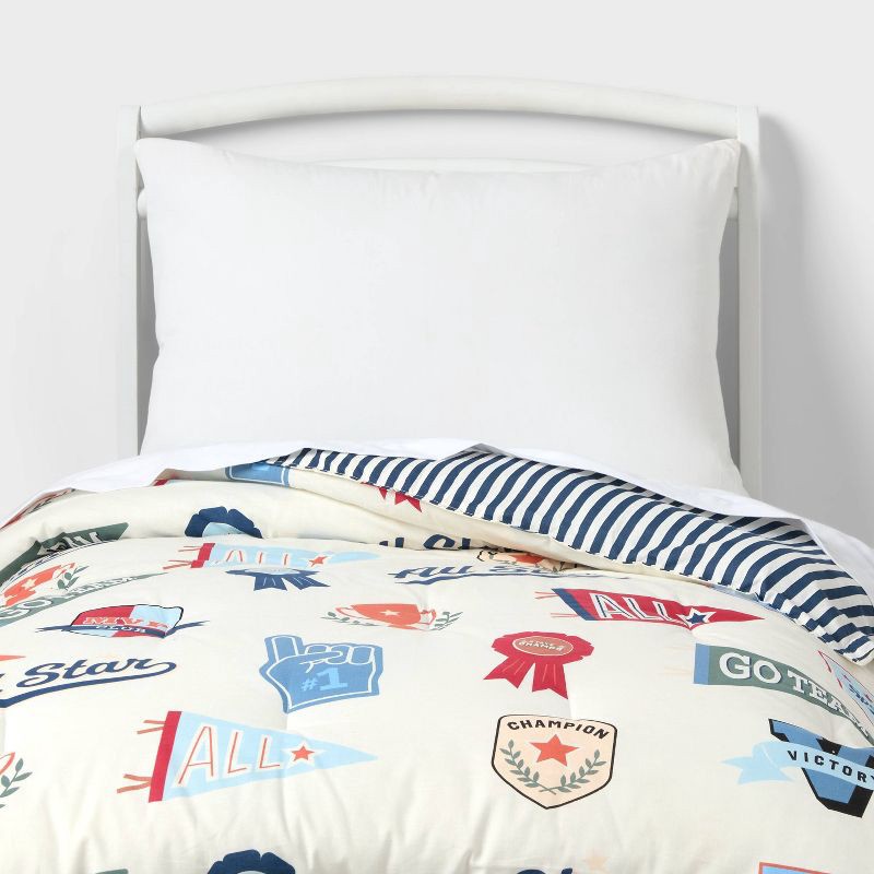 slide 1 of 3, 3pc Full/Queen All Star Sports Kids' Comforter Bedding Set - Pillowfort™, 3 ct