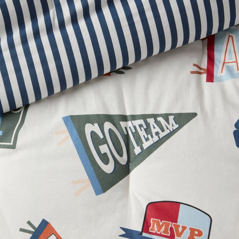 slide 3 of 5, 2pc Twin All Star Sports Kids' Comforter Bedding Set - Pillowfort™, 2 ct