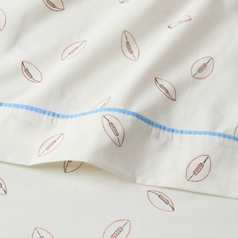 slide 3 of 4, Full Football Kids' Cotton Sheet Set - Pillowfort™, 1 ct