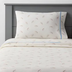 Twin Football Kids&#x27; Cotton Sheet Set - Pillowfort™