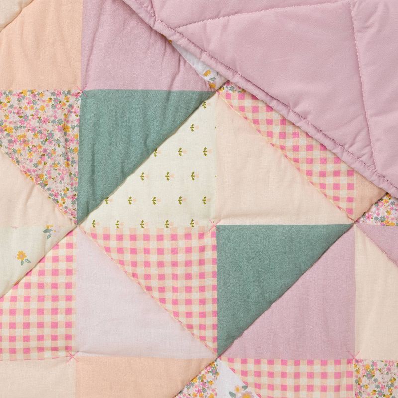slide 3 of 3, Full/Queen Multi Patchwork Heirloom Kids' Quilt - Pillowfort™, 1 ct