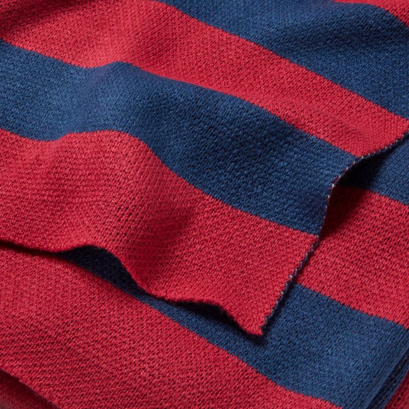 slide 3 of 3, 48"x58" All Star Knit Kids' Throw Blanket Red- Pillowfort™, 1 ct