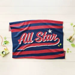 48"x58" All Star Knit Kids' Throw Blanket Red- Pillowfort™