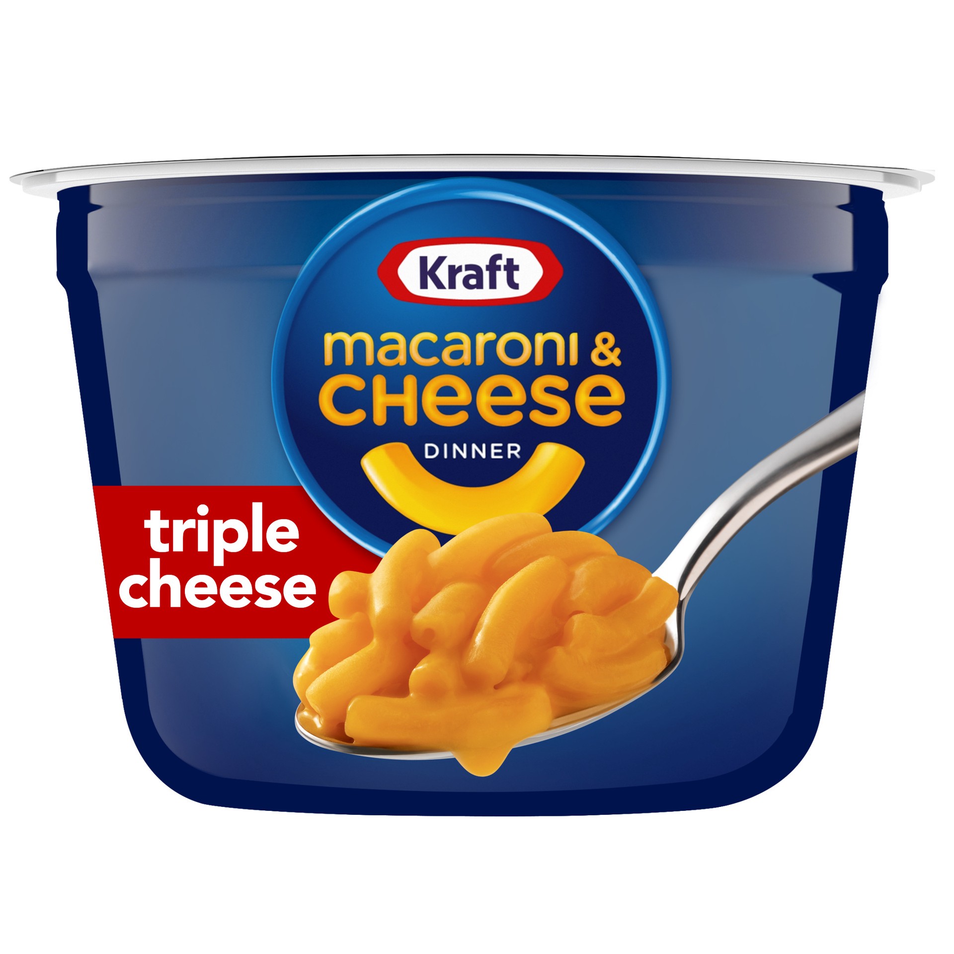 slide 1 of 9, Kraft Triple Cheese Macaroni & Cheese Easy Microwavable Dinner, 2.05 oz Cup, 2.05 oz