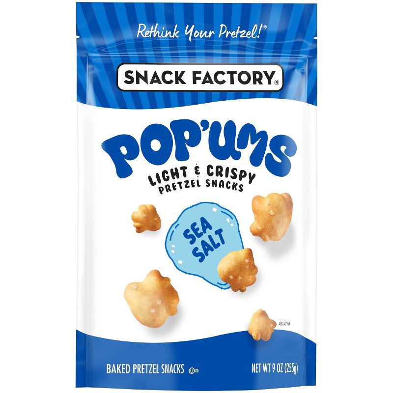 slide 4 of 5, Snack Factory Pop'ums Sea Salt Pretzel Snacks - 9oz, 9 oz