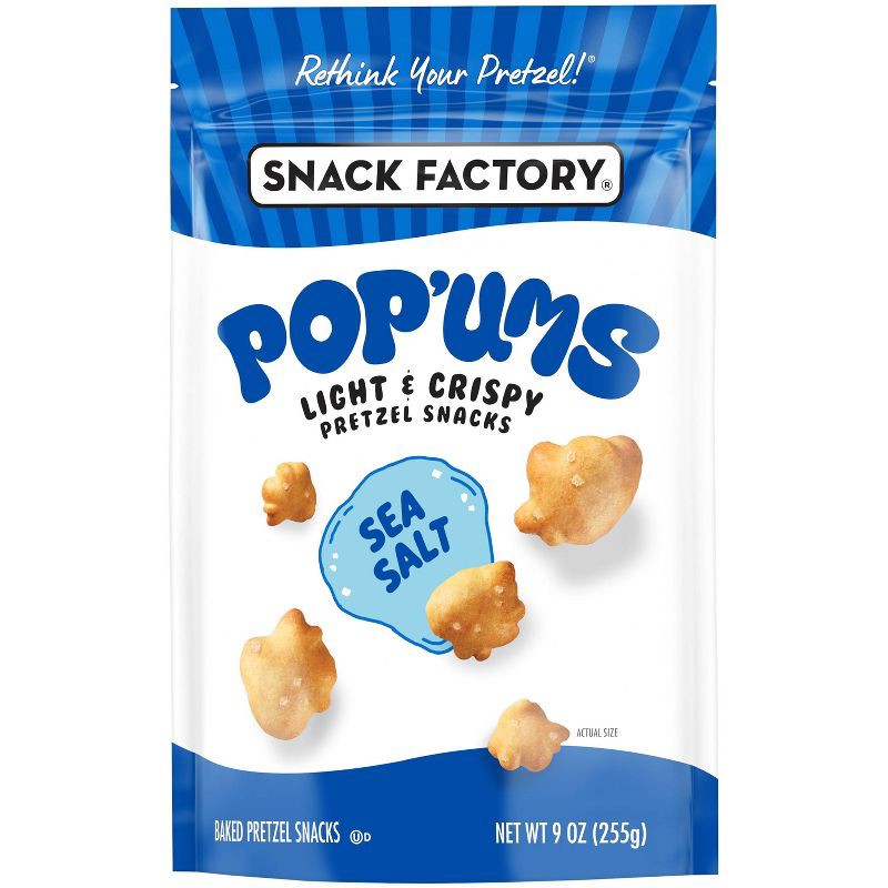 slide 5 of 5, Snack Factory Pop'ums Sea Salt Pretzel Snacks - 9oz, 9 oz