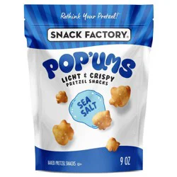 Snack Factory Pop'ums Sea Salt Pretzel Snacks - 9oz