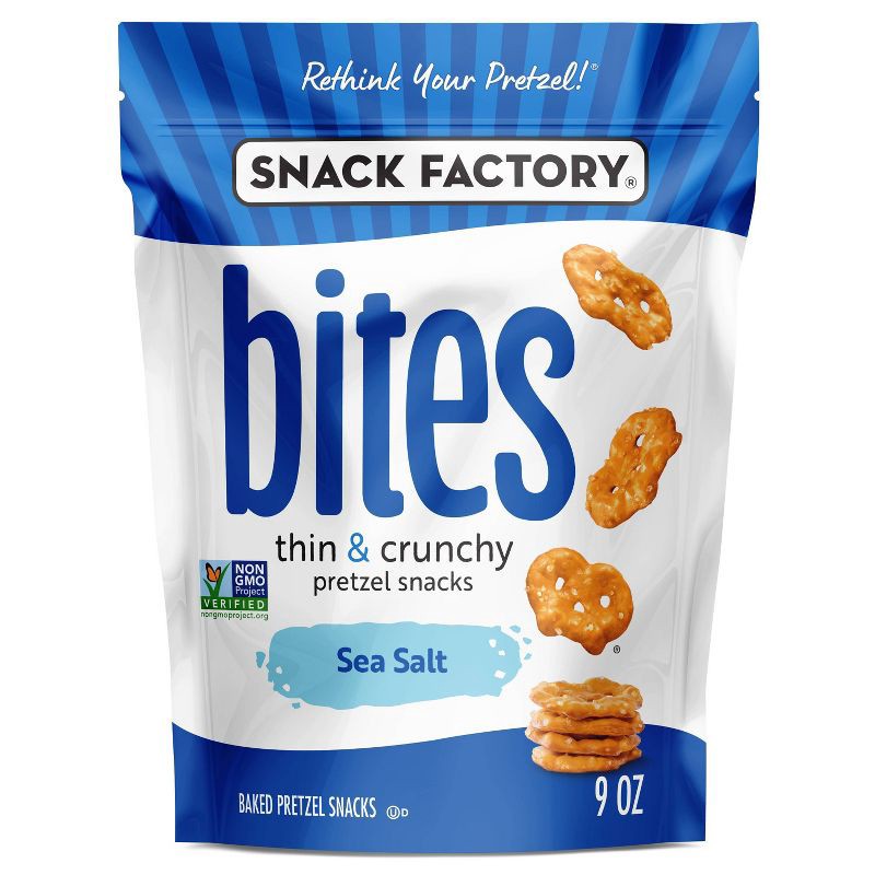 slide 1 of 5, Snack Factory Bites - Sea Salt - 9oz, 9 oz