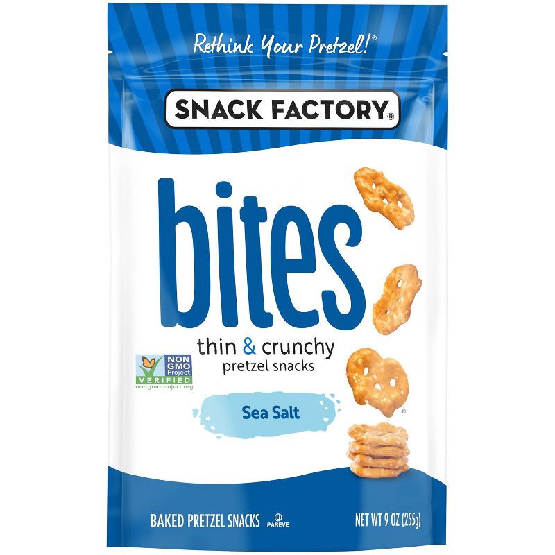 slide 4 of 5, Snack Factory Bites - Sea Salt - 9oz, 9 oz