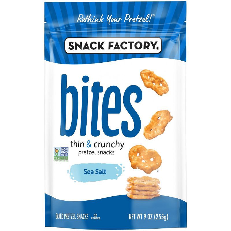 slide 5 of 5, Snack Factory Bites - Sea Salt - 9oz, 9 oz
