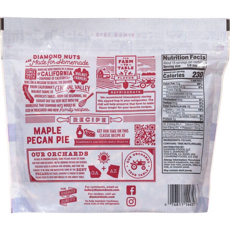 slide 2 of 6, Diamond Chopped Pecans - 16oz, 16 oz